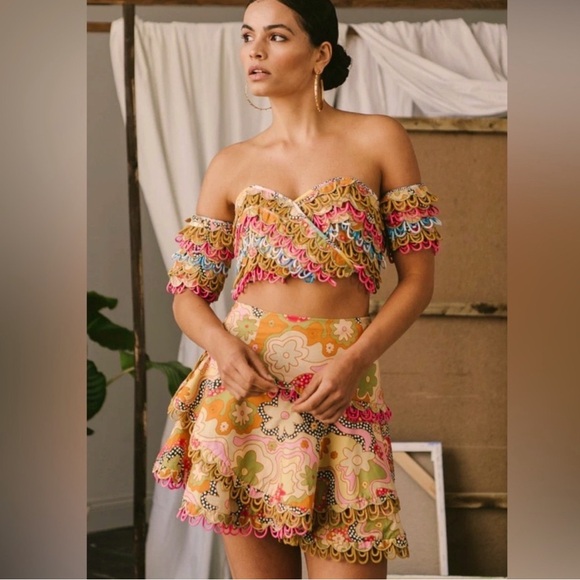 CeliaB Dresses & Skirts - CeliaB Paisley Colorful Patterned Mini Skirt